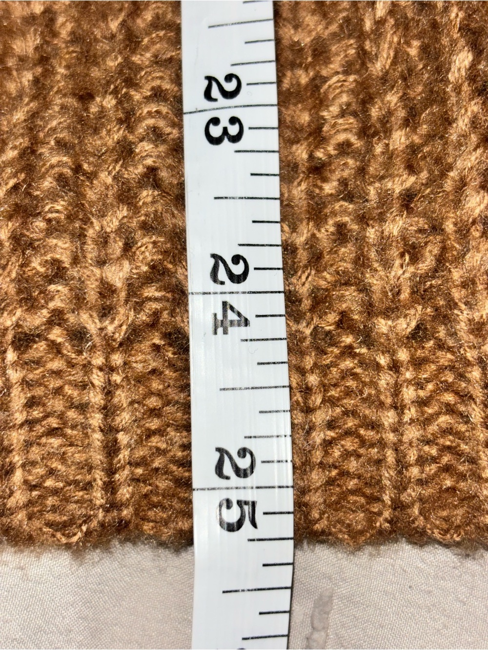Zenana Outfitters Brown and Cream Striped Crewneck Sweater - Picture 4 of 7